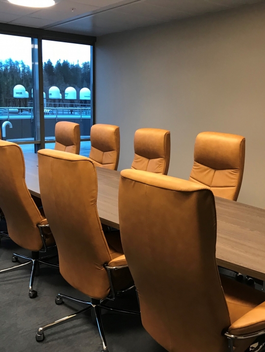Sitteplass for opptil 11 personer.