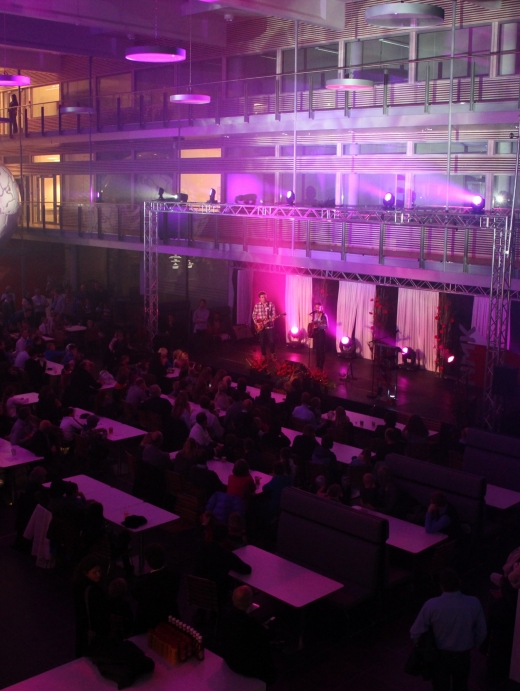 Atriet rigget for konsert